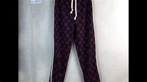 fake gucci jogging pants|gucci tracksuit pants.